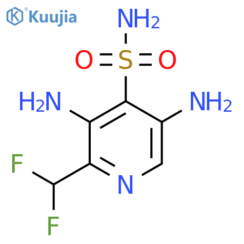 3,5-Diamino-2-(difluoromethyl)pyridine-4-sulfonamide structure