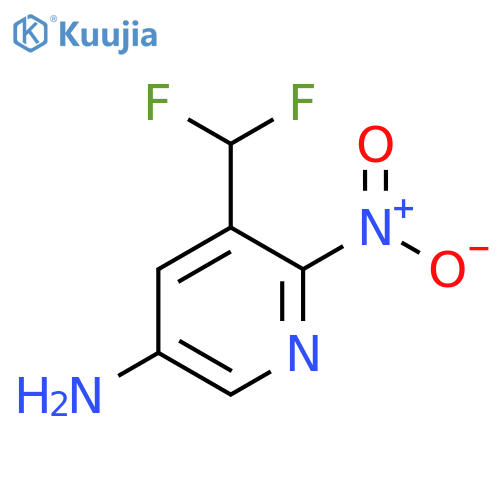 5-Amino-3-(difluoromethyl)-2-nitropyridine structure