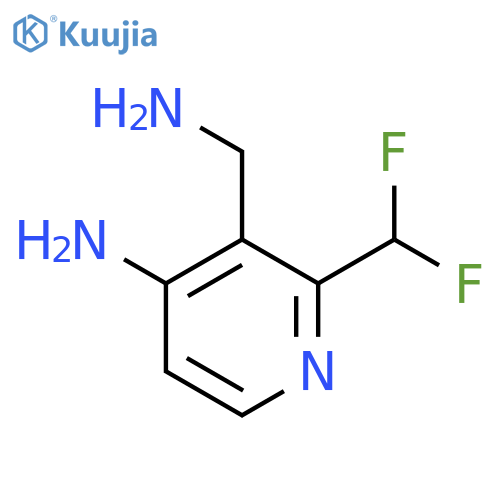 4-Amino-3-(aminomethyl)-2-(difluoromethyl)pyridine structure