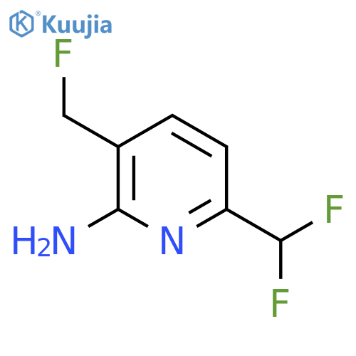 2-Amino-6-(difluoromethyl)-3-(fluoromethyl)pyridine structure