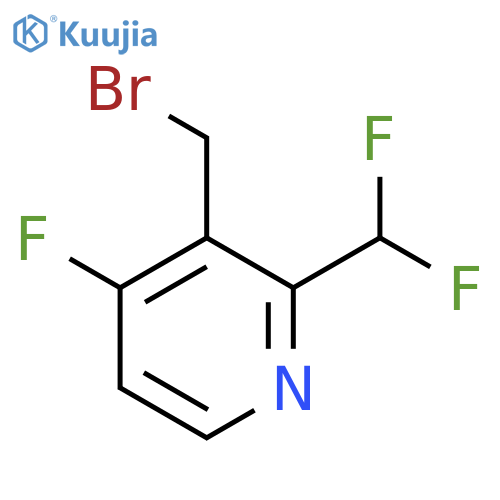 3-(Bromomethyl)-2-(difluoromethyl)-4-fluoropyridine structure