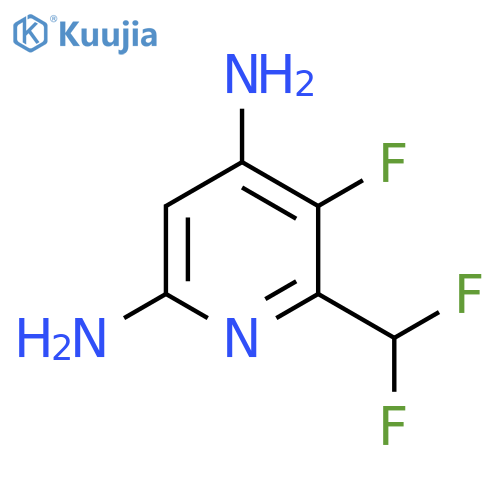 4,6-Diamino-2-(difluoromethyl)-3-fluoropyridine structure
