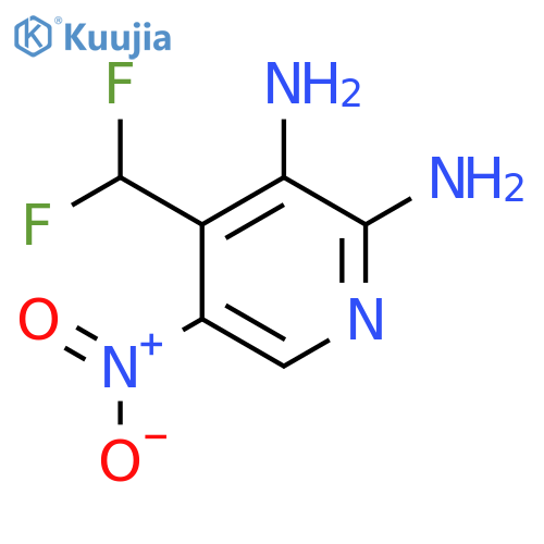 2,3-Diamino-4-(difluoromethyl)-5-nitropyridine structure