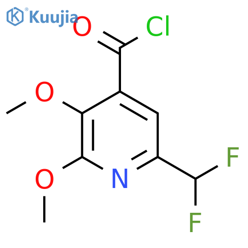 6-(Difluoromethyl)-2,3-dimethoxypyridine-4-carbonyl chloride structure