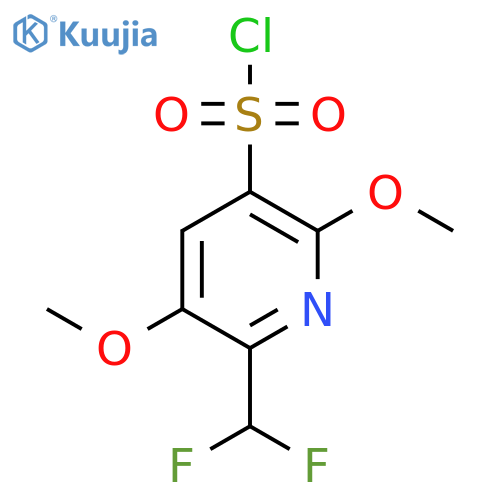 2-(Difluoromethyl)-3,6-dimethoxypyridine-5-sulfonyl chloride structure