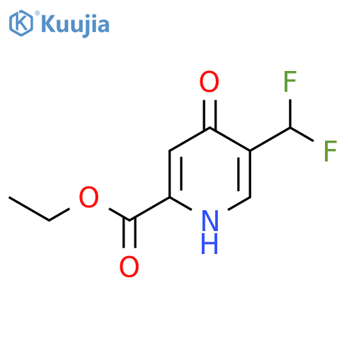 Ethyl 5-(difluoromethyl)-4-hydroxypyridine-2-carboxylate structure