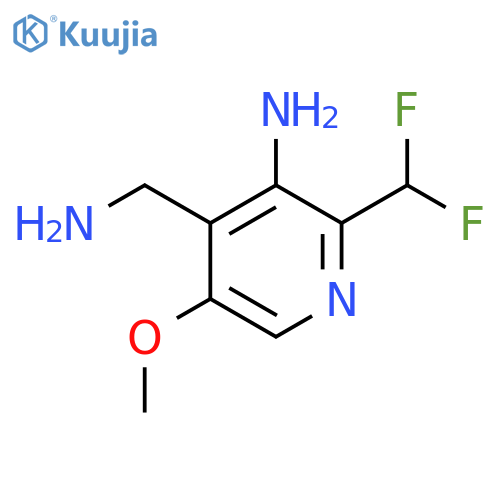 3-Amino-4-(aminomethyl)-2-(difluoromethyl)-5-methoxypyridine structure
