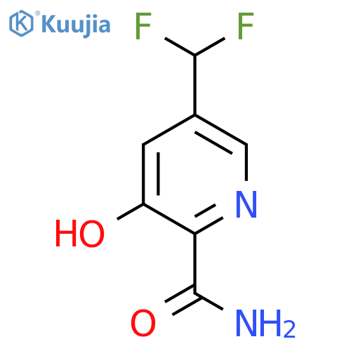 5-(Difluoromethyl)-3-hydroxypyridine-2-carboxamide structure