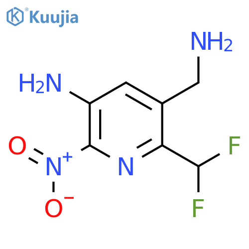 3-Amino-5-(aminomethyl)-6-(difluoromethyl)-2-nitropyridine structure