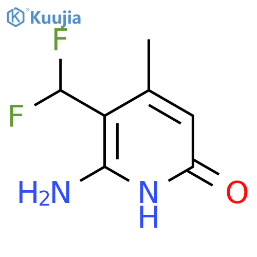 2-Amino-3-(difluoromethyl)-6-hydroxy-4-methylpyridine structure