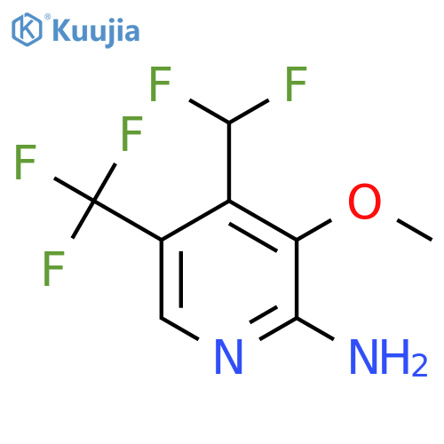 2-Amino-4-(difluoromethyl)-3-methoxy-5-(trifluoromethyl)pyridine structure