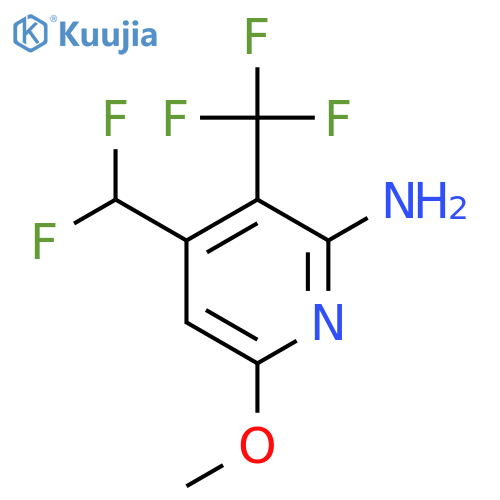 2-Amino-4-(difluoromethyl)-6-methoxy-3-(trifluoromethyl)pyridine structure