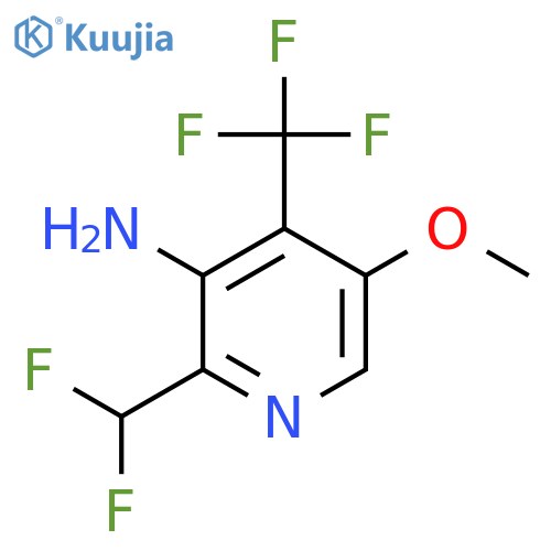 3-Amino-2-(difluoromethyl)-5-methoxy-4-(trifluoromethyl)pyridine structure