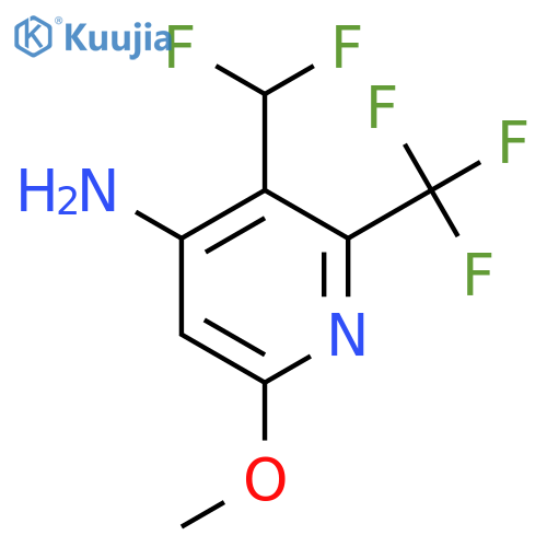 4-Amino-3-(difluoromethyl)-6-methoxy-2-(trifluoromethyl)pyridine structure