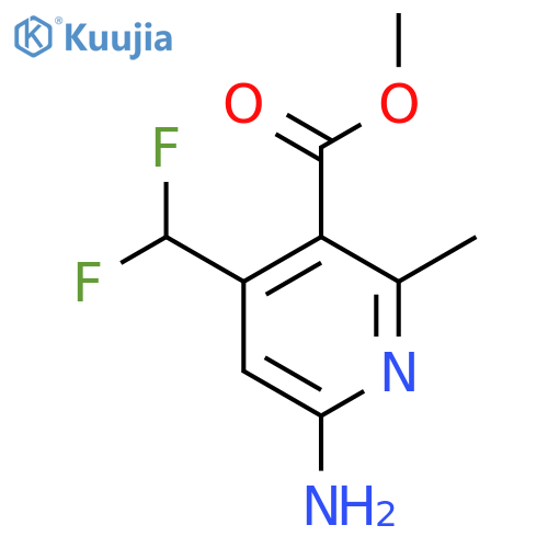 Methyl 6-amino-4-(difluoromethyl)-2-methylpyridine-3-carboxylate structure
