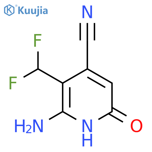 2-Amino-4-cyano-3-(difluoromethyl)-6-hydroxypyridine structure