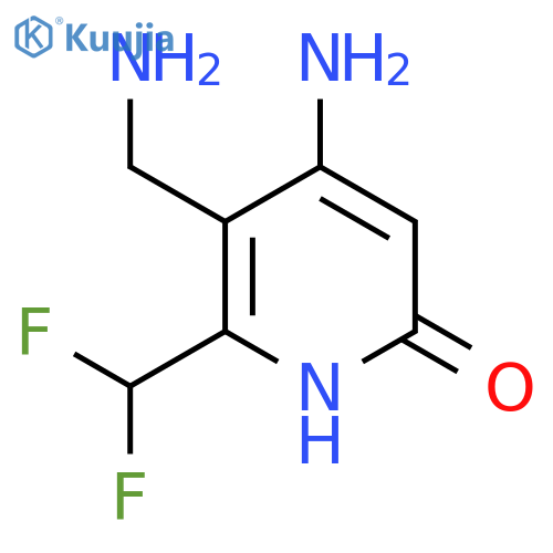 4-Amino-3-(aminomethyl)-2-(difluoromethyl)-6-hydroxypyridine structure