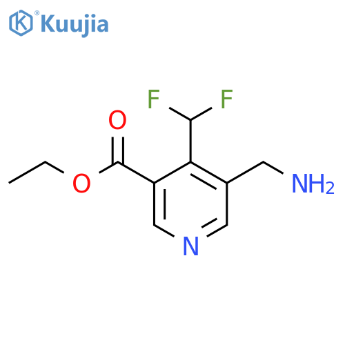 Ethyl 3-(aminomethyl)-4-(difluoromethyl)pyridine-5-carboxylate structure