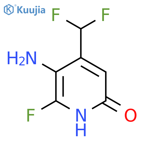 3-Amino-4-(difluoromethyl)-2-fluoro-6-hydroxypyridine structure