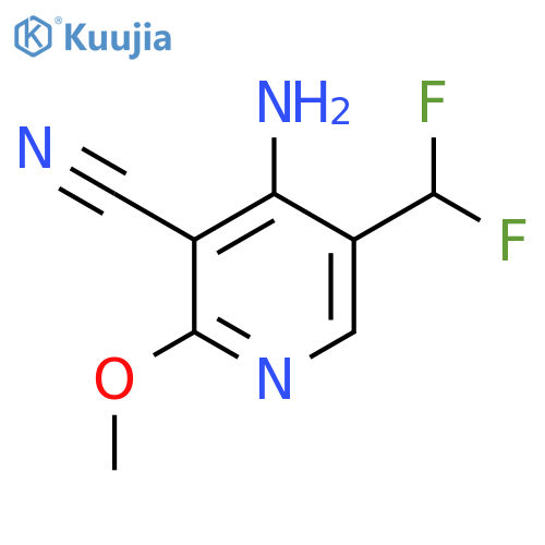 4-Amino-3-cyano-5-(difluoromethyl)-2-methoxypyridine structure