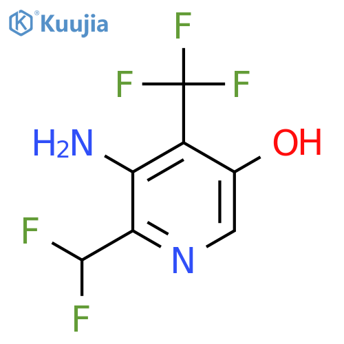3-Amino-2-(difluoromethyl)-5-hydroxy-4-(trifluoromethyl)pyridine structure