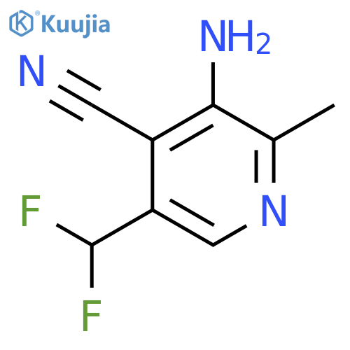 3-Amino-4-cyano-5-(difluoromethyl)-2-methylpyridine structure