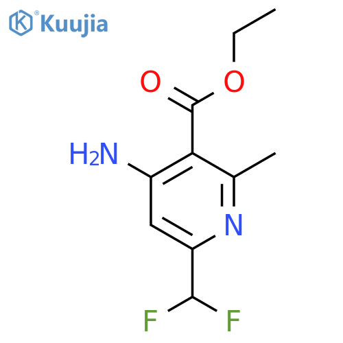 Ethyl 4-amino-6-(difluoromethyl)-2-methylpyridine-3-carboxylate structure