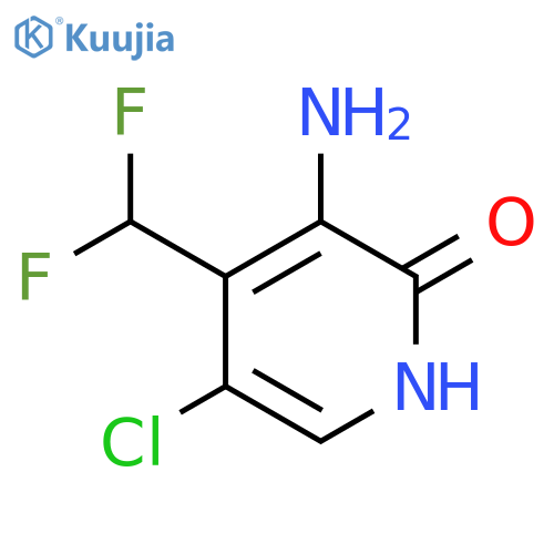 3-Amino-5-chloro-4-(difluoromethyl)-2-hydroxypyridine structure