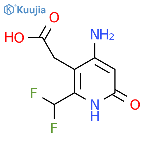 4-Amino-2-(difluoromethyl)-6-hydroxypyridine-3-acetic acid structure