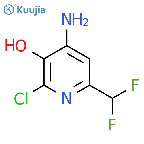 4-Amino-2-chloro-6-(difluoromethyl)-3-hydroxypyridine structure