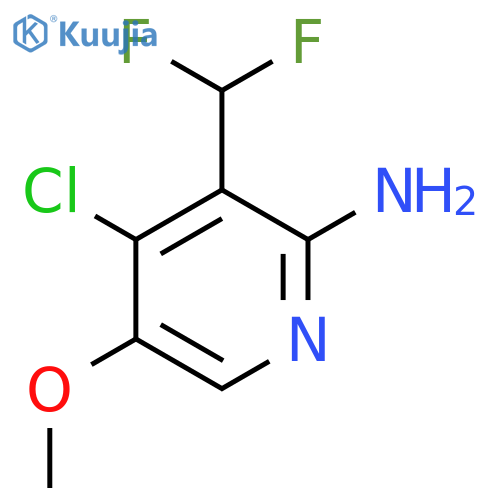 2-Amino-4-chloro-3-(difluoromethyl)-5-methoxypyridine structure
