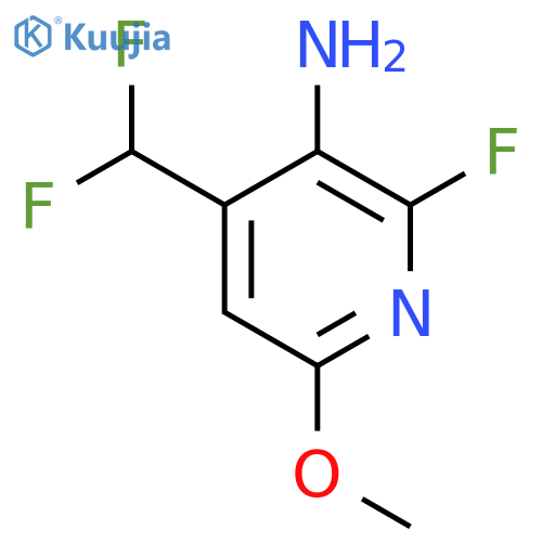 3-Amino-4-(difluoromethyl)-2-fluoro-6-methoxypyridine structure