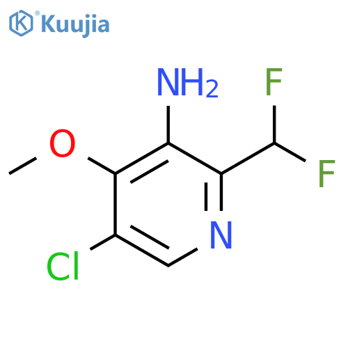 3-Amino-5-chloro-2-(difluoromethyl)-4-methoxypyridine structure