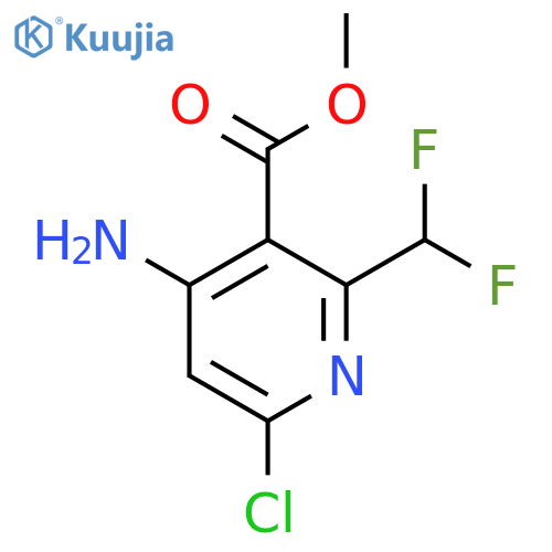 Methyl 4-amino-6-chloro-2-(difluoromethyl)pyridine-3-carboxylate structure