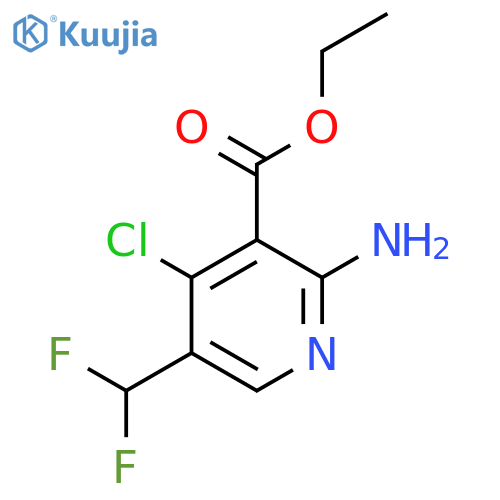 Ethyl 2-amino-4-chloro-5-(difluoromethyl)pyridine-3-carboxylate structure