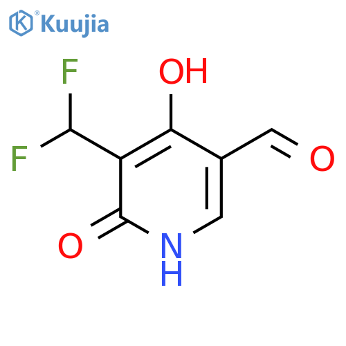 3-(Difluoromethyl)-2,4-dihydroxypyridine-5-carboxaldehyde structure