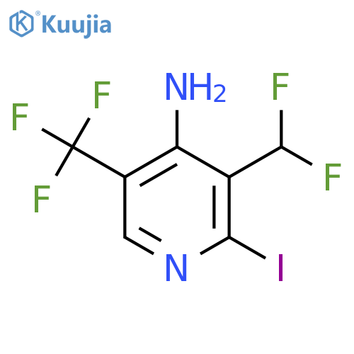 4-Amino-3-(difluoromethyl)-2-iodo-5-(trifluoromethyl)pyridine structure