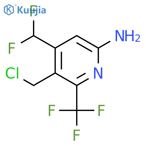 6-Amino-3-(chloromethyl)-4-(difluoromethyl)-2-(trifluoromethyl)pyridine structure