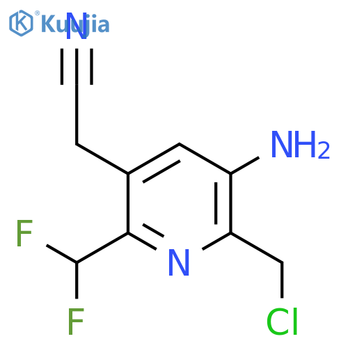 3-Amino-2-(chloromethyl)-6-(difluoromethyl)pyridine-5-acetonitrile structure