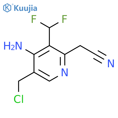 4-Amino-5-(chloromethyl)-3-(difluoromethyl)pyridine-2-acetonitrile structure