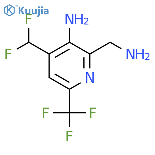 3-Amino-2-(aminomethyl)-4-(difluoromethyl)-6-(trifluoromethyl)pyridine structure