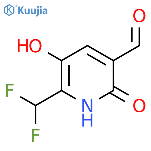 2-(Difluoromethyl)-3,6-dihydroxypyridine-5-carboxaldehyde structure
