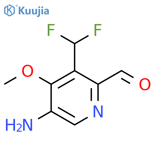 5-Amino-3-(difluoromethyl)-4-methoxypyridine-2-carboxaldehyde structure