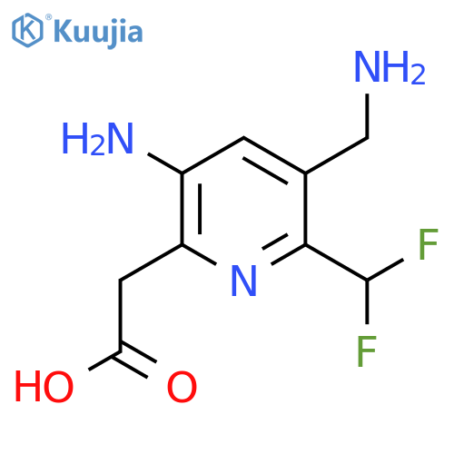 3-Amino-5-(aminomethyl)-6-(difluoromethyl)pyridine-2-acetic acid structure