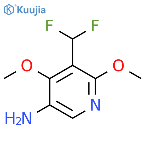 5-Amino-3-(difluoromethyl)-2,4-dimethoxypyridine structure