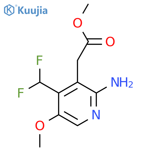 Methyl 2-amino-4-(difluoromethyl)-5-methoxypyridine-3-acetate structure