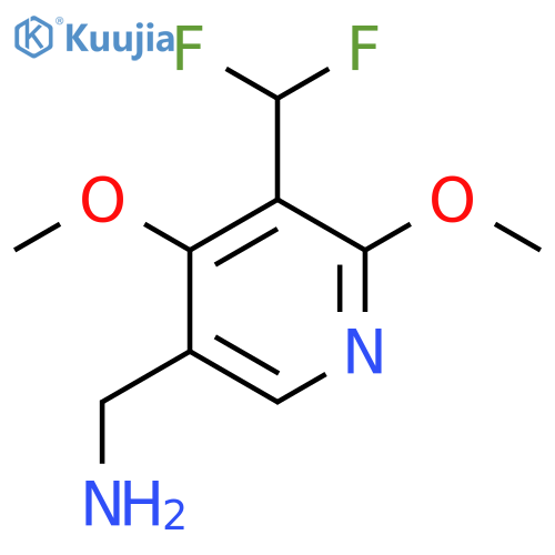 5-(Aminomethyl)-3-(difluoromethyl)-2,4-dimethoxypyridine structure