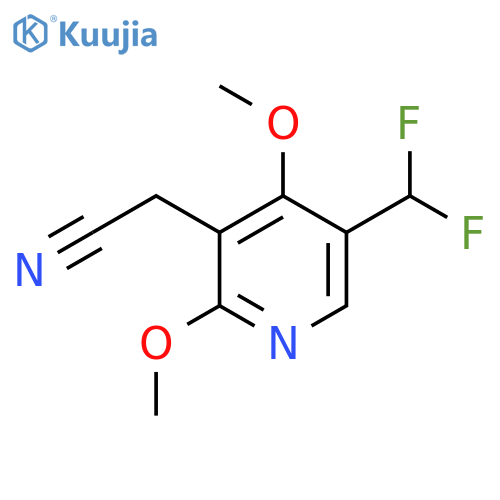 5-(Difluoromethyl)-2,4-dimethoxypyridine-3-acetonitrile structure