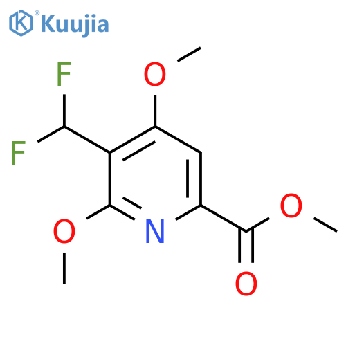 Methyl 3-(difluoromethyl)-2,4-dimethoxypyridine-6-carboxylate structure