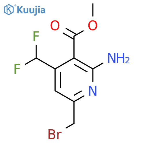 Methyl 2-amino-6-(bromomethyl)-4-(difluoromethyl)pyridine-3-carboxylate structure